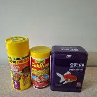 دو تا غذای ماهی گلدفیش برند و باکیفیت + اشانتیون