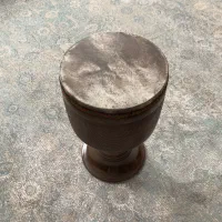 تنبک حلمی یک تکه گردو|سازهای سنتی|بروجرد, |دیوار