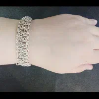 دستبند نقره دست‌ساز انتخاب خانم های شیک