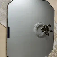 سینی آیینه ای دور نقره ای جنس خوب|صنایع دستی و سایر لوازم تزئینی|تهران, مینای جنوبی|دیوار