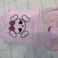 ست تاپ و شلوارک نخی سایز ۳۶-۳۸