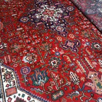 جفت شیش متری دستباف طرح قبا بناب برابرنو|فرش|خوی, |دیوار