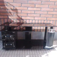 میز تلویزیون شیشه ای
