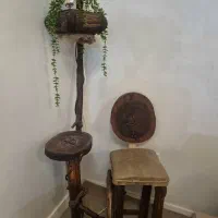 میز تلفن چوبی تمیز وسالم