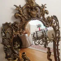 آیینه شمعدان برنز|صنایع دستی و سایر لوازم تزئینی|تهران, شهرک غرب|دیوار