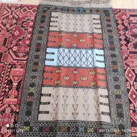 گلیم دستباف 2متری،پشم شتر|گلیم، جاجیم، گبه|مشکیندشت, |دیوار