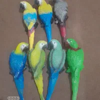 طوطی و پروانه و سرویس بهداشتی پلی استر رزین|مجسمه، تندیس، ماکت|ایذه, |دیوار