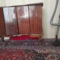 تلویزیون قدیمی دکوری عتیقه چوبی|تلویزیون و پروژکتور|تربتحیدریه, یحیی آباد|دیوار