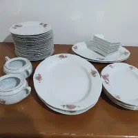 ظروف چینی گل سرخ