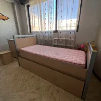 تخت کمجا ۲طبقه کشودار، کشوی ست، ۲تشک رویال و صندلی|تخت و سرویس خواب|شاهرود, |دیوار