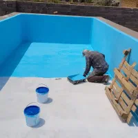 تولید و پخش عایق استخری دوجزیی شفاف آب بندی