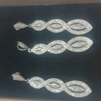 ست گوشواره وگردنبندخارجی نقره فوق العاده زیبا|جواهرات|تهران, آرژانتین|دیوار