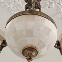 لوستر 3شاخه برنزی|لوستر و چراغ آویز|کرج, کوی کارمندان شمالی|دیوار