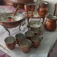 ظروف مسی عتیقه قدیمی سالم سالم به قیمت مناسب