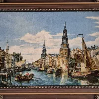 تابلو فرش طرح ونیز