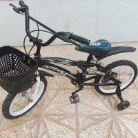 دوچرخه مشکی سایز 16. آبی سایز 12