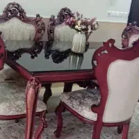 سِتِ صندلی ومیز غذاخوری.سِتِ مبل۹نفره نیز دارد