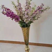 ۱۰ عدد گل خارجی به همراه گلدان