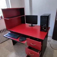 میز کامپیوتر و گیمینگ به همراه کتابخانه