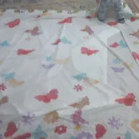 پرده پانچ دو عدد ویک عدد پرده حریر اتاق خواب|پرده، رانر، رومیزی|کرج, کمال‌شهر|دیوار