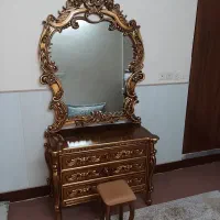 میز آرایش همراه با آینه|تخت و سرویس خواب|خمینیشهر, |دیوار