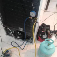 گازگیری، تعمیر یخچال