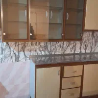 فروش کابینت فلزی شیشه به همراه هود وسینک ظرفشویی|مصالح و تجهیزات ساختمان|دوگنبدان, |دیوار