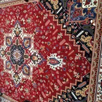 فرش ماشینی سهند زمینه گلی ( قالیچه و پادری )