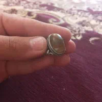 انگشتر قدیمی نقره خالص عقیق دعا دار