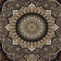 فرش طرح پرهام هزار شانه سرمه