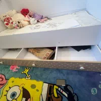 تخت کودک ممبران وکیوم شده ، کشودار|تخت و صندلی بچه|رشت, معلم|دیوار