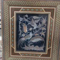 تابلو خاتم کاری مسی قلم زنی
