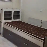 فروش تخت ۲ طبقه تک‌نفره کشویی همراه با ۲ عدد تشک|تخت و سرویس خواب|اصفهان, شیخ اشراق|دیوار