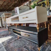 میز تلویزیون سایز بزرگ 2 متری پایه فلزی