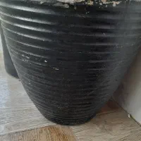 دو عدد گلدان سفالی