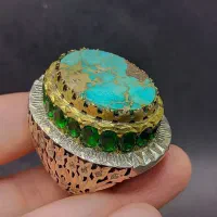 انگشتر نقره فیروزه کلکسیونی