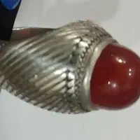 انگشتر عقیق یمن آبدار قدیمی و کهنه بکر و بینظیر