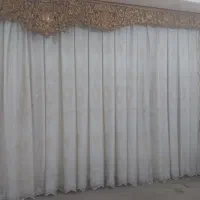 پرده ۷متری تمیز|پرده، رانر، رومیزی|دهدشت, |دیوار
