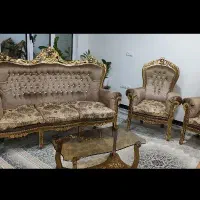 مبل ۹ نفره با میز و عسلی|مبلمان خانگی و میز عسلی|لنجان, |دیوار