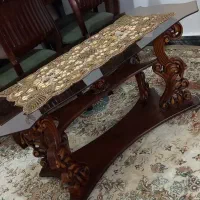 مبل ۹ نفره سلطنتی چوب راش|مبلمان خانگی و میز عسلی|هشتگرد, شهرک کوثر|دیوار