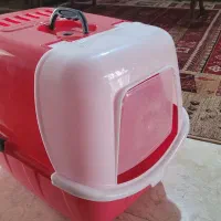 ظرف خاک مسقف گربه