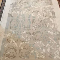 جفت فرش6متری مینیمال تمام نخ بسیار نرم و لطیف جدید