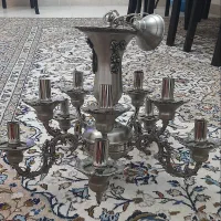 لوستر ده شعله برنجی|لوستر و چراغ آویز|تهران, شهرآرا|دیوار