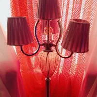 آباژور چهارشاخ چهار عدد لامپ|چراغ خواب و آباژور|باغستان, |دیوار