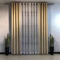 پرده پذیرای پانچ آماده ترکیب مخمل واسلپ سیم دوزی|پرده، رانر، رومیزی|اسلامشهر, شهرک سالور|دیوار