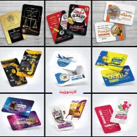 چاپ کارت ویزیت منو فاکتور تراکت لیبل اتیکت برچسب