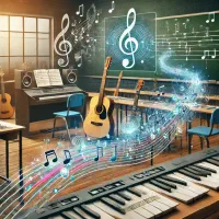 کلاس تدریس موسیقی گیتار هنگ درام پیانو سه تار