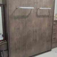 تخت کمجا دونفره همراه تشک رویال،دراوروایینه|تخت و سرویس خواب|تهران, علم و صنعت|دیوار