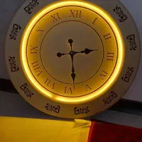 ساعت چوب راش