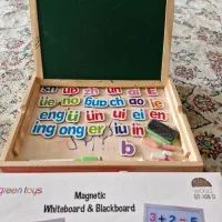 تخته سیاه و وایتبرد دو طرفه با حروف مگنتی  زبان